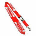 Red Polyester Lanyards 1/2" (12 mm) Wide